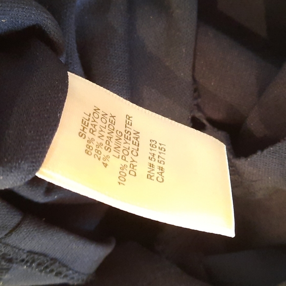 ELIZA J Navy Bell Sleeve Dress Sz 8 - Picture 4 of 9